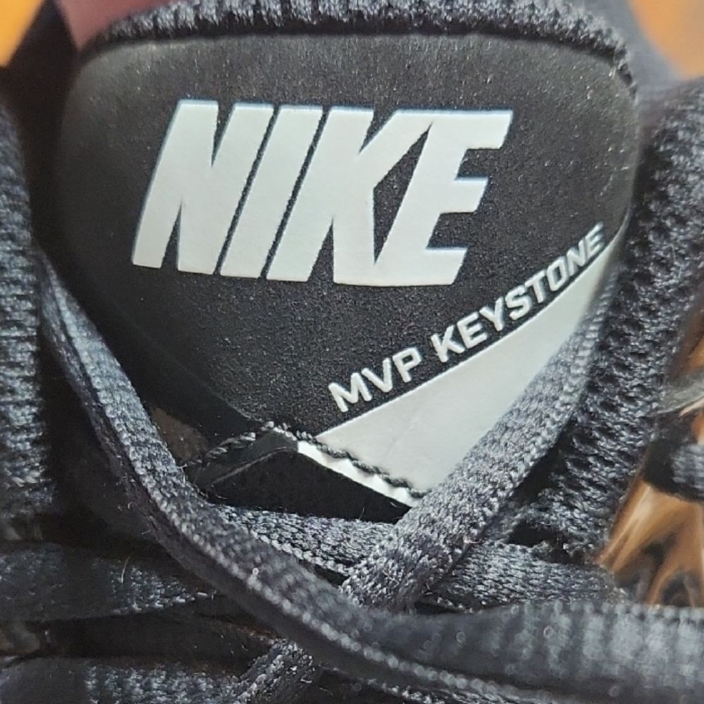 Nike MVP Keystone Kids 3.5 Y Baseball Cleats Black White Softball Shoes - Picture 9 of 10